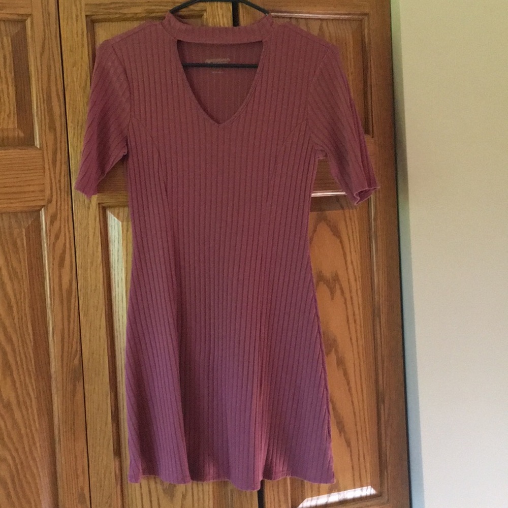 Pink mini dress